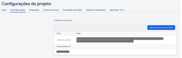 firebase server key